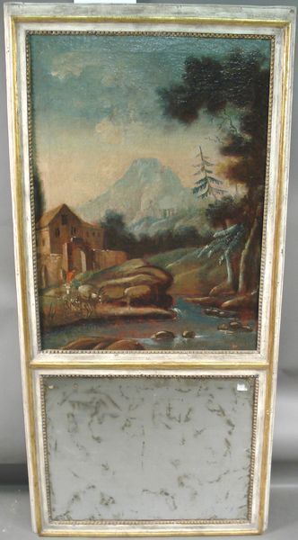 19th C. French Trumeau Mirror