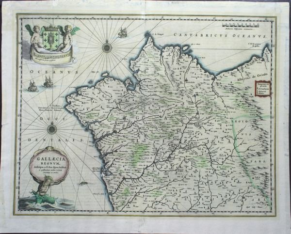 Pr. of Antique Maps, "Gallaecia Regnum" - 4