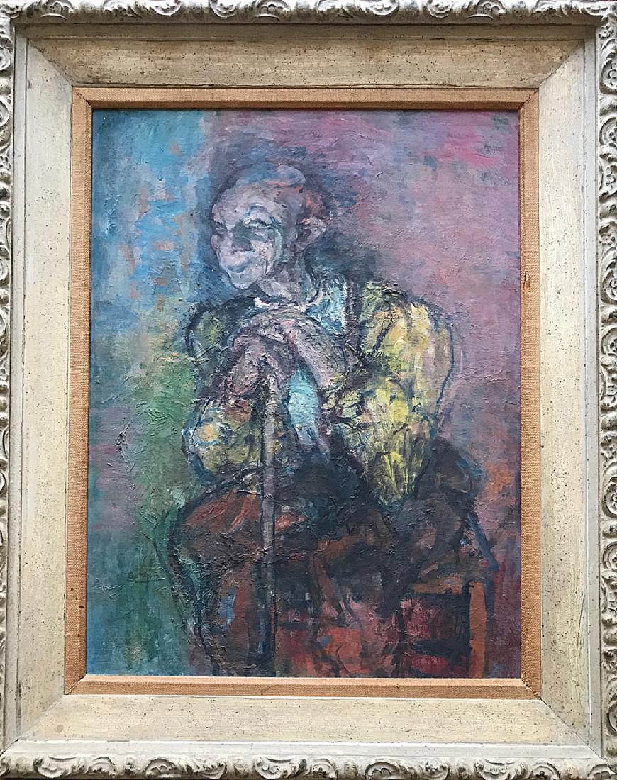 Henry Botkin, Portrait of a Man: Henry Botkin, portrait of a man, oil on canvas mounted on board, 24" x 18", framed 30" x 24". Provenance: Florida estate.