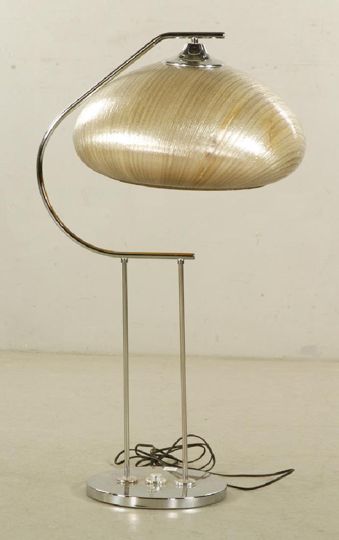 Harvey Guzzini Lamp: Harvey Guzzini lamp, 35" H x 21" W x 10" D. Provenance: From a Massachusetts collection.