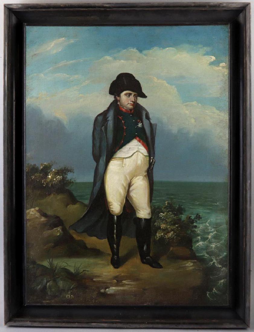 John Taylor, Portrait of Napoleon: John Taylor, full length portrait of Napoleon, oil on canvas, signed and dated, 30" x 32".