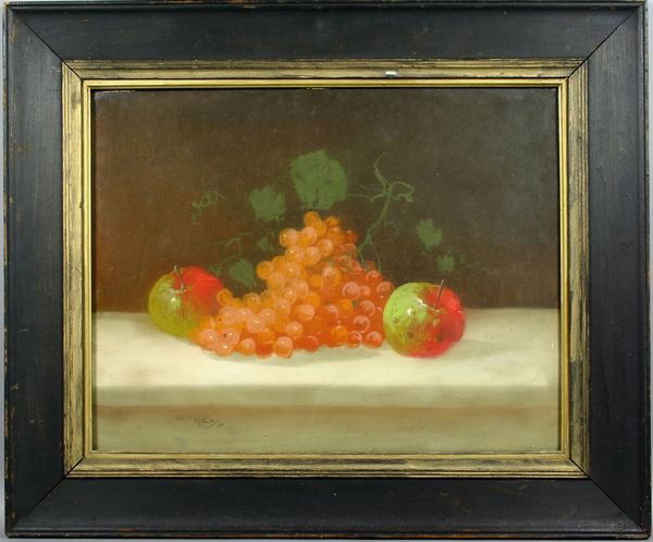 Clarence E. Braley, "Still Life of Fruit", Sgnd.: Clarence E. Braley (American, 1854-1927), "Pastel Still life of Fruit", signed LL, 14"h. x 18"w., framed 20 1/4"h. x 24 1/4"w. Good condition.