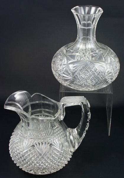 20th C. American Brilliant Cut Glass Pitcher