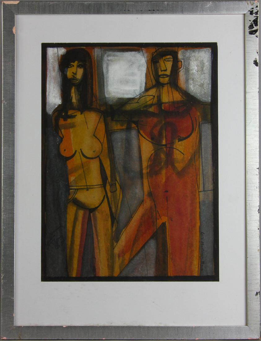 Louis Martinez Fedro Mixed Media Abstract Woman (1 of 5)