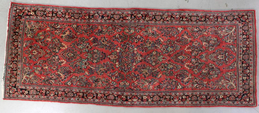 Semi Antique Persian Sarouk Rug: Semi-antique Persian Sarouk rug, 4' 8" x 11' 9". Provenance: Massachusetts collection.