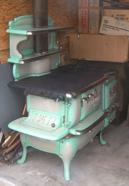 20th C. Fenway Enamel and Nickel Range.