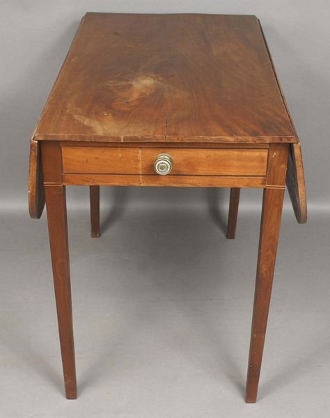 19th C. Federal Bermuda Drop Leaf Table. - 3