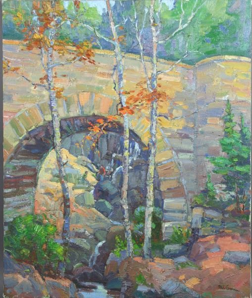 Michael Graves, Maine Landscape, O/C, Unframed.: Michael Graves, Maine landscape, o/c, unframed 20" x 24". Good condition.