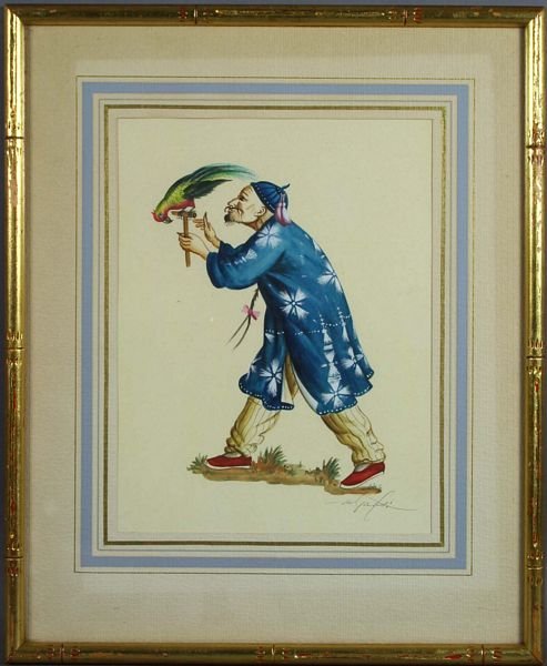 Pair of Original Mid Century Oriental Figure. - 3