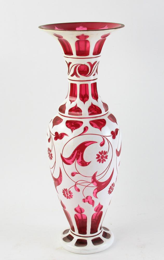 Fancy Bohemian Cameo Glass Vase (1 of 8)