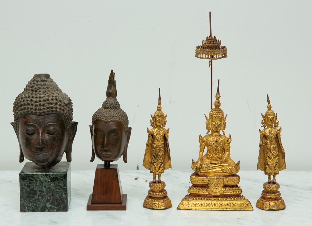 Group of Buddhas and Buddha Heads (1 of 2)