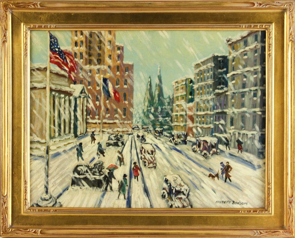 Bowdoin, Winter in New York City, Oil on Canvas (1 of 4)