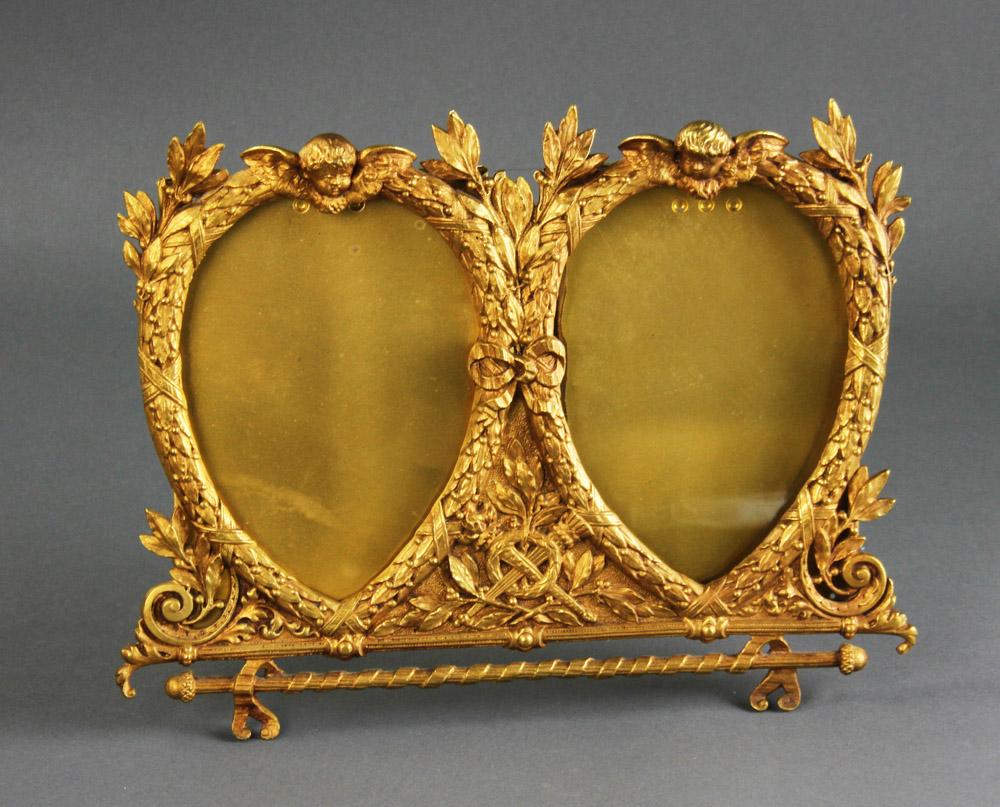 19thC French Double Heart Frame (1 of 4)