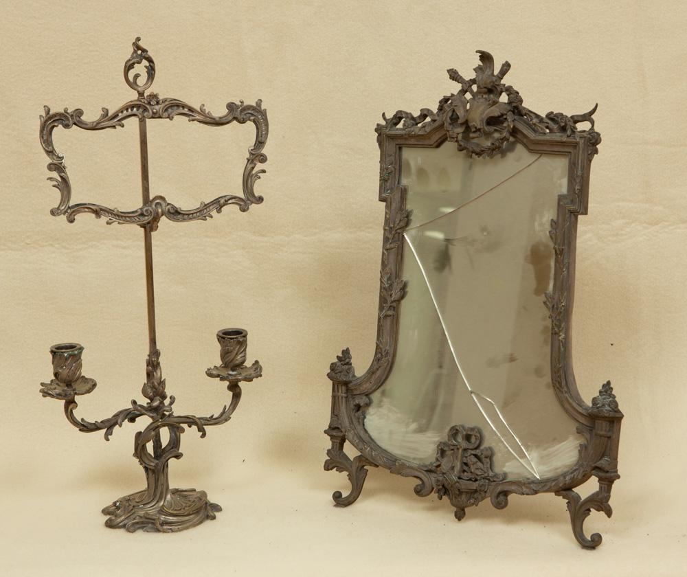 French Louis XVI Mirror, Candlestick Screen (1 of 3)