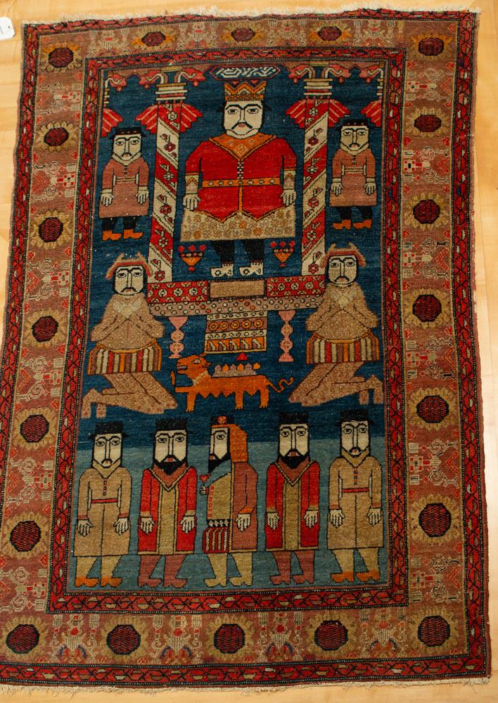 Antique Persian Pictorial Safavid Rug (1 of 3)