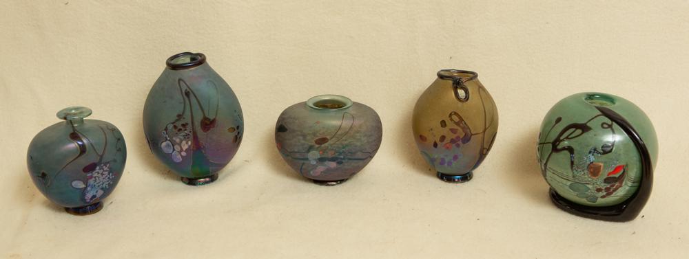 (5) Pieces Robert Pierini Art Glass (1 of 2)