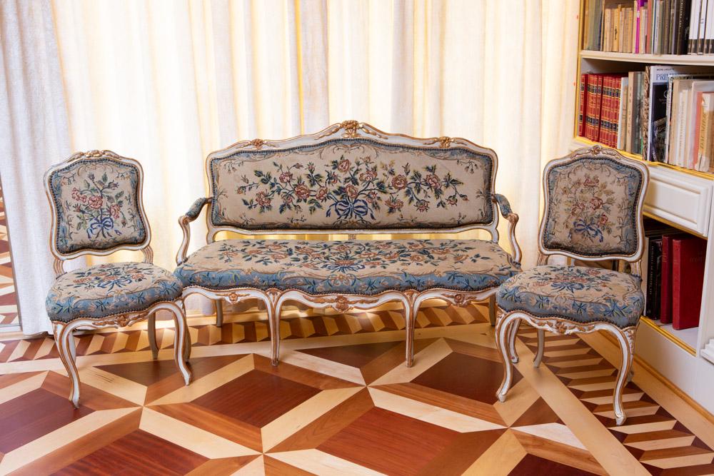 Louis XV Salon Suite Sofa and Chairs (1 of 2)