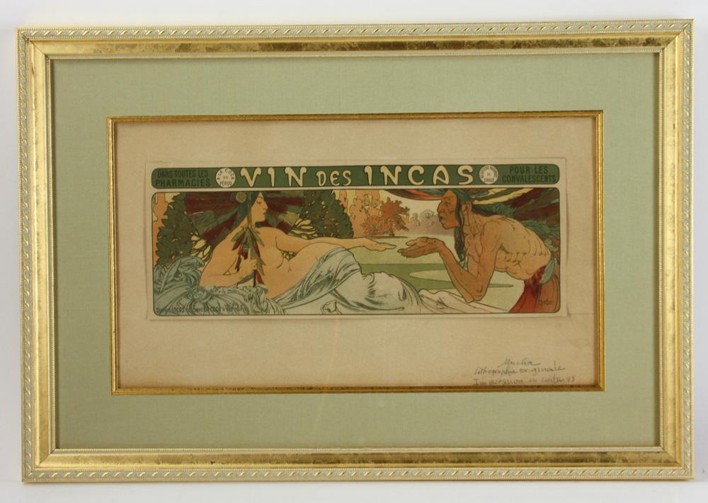 Alphonse Mucha Vin des Incas Lithograph (1 of 5)