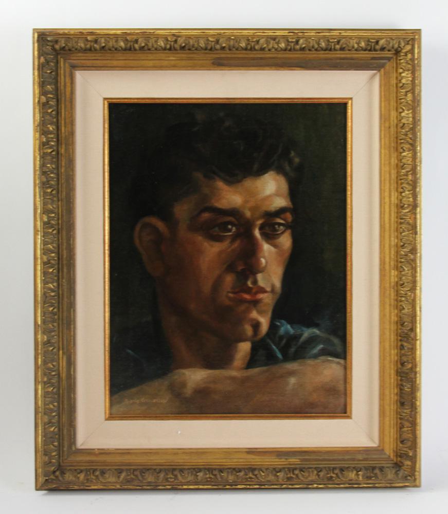 Signed Boris Grigoriev, Portrait, Oil on Canvas (1 of 5)