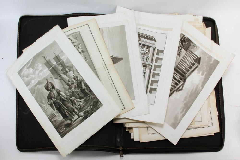 Large Collection of 18/19thC Continental Engravings (1 of 18)