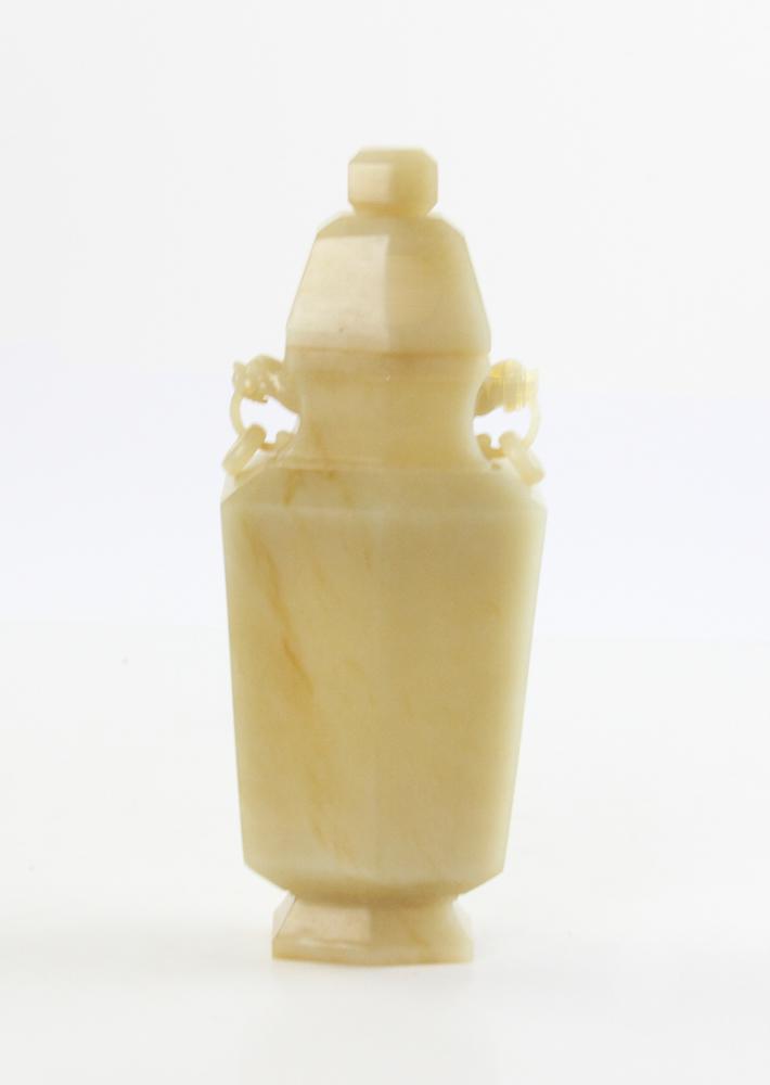 Chinese Carved White Jade Vase (1 of 12)