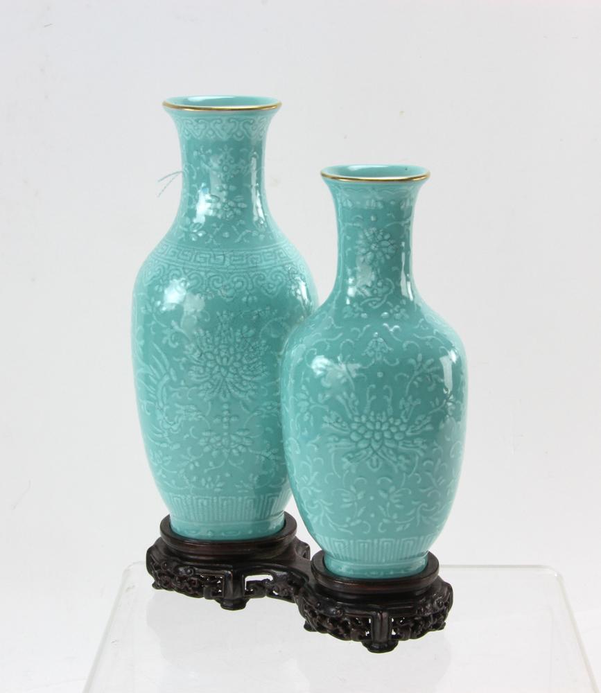 Chinese Turquoise Green Porcelain Vase (1 of 4)