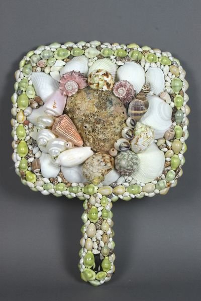 20th C. Shell Encrusted Mirrors. - 2