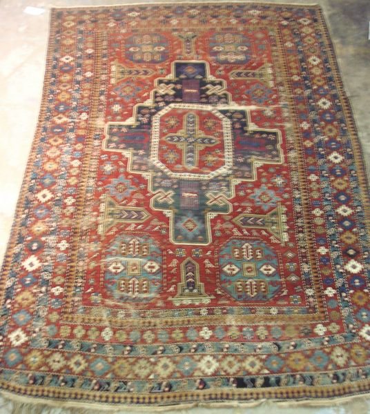 19th C. Fine Shirvan Rug, 5' 2" x 7' 8".