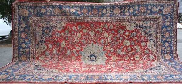 Semi Antique Persian Isfahan, 11'9'' x 16'9''.