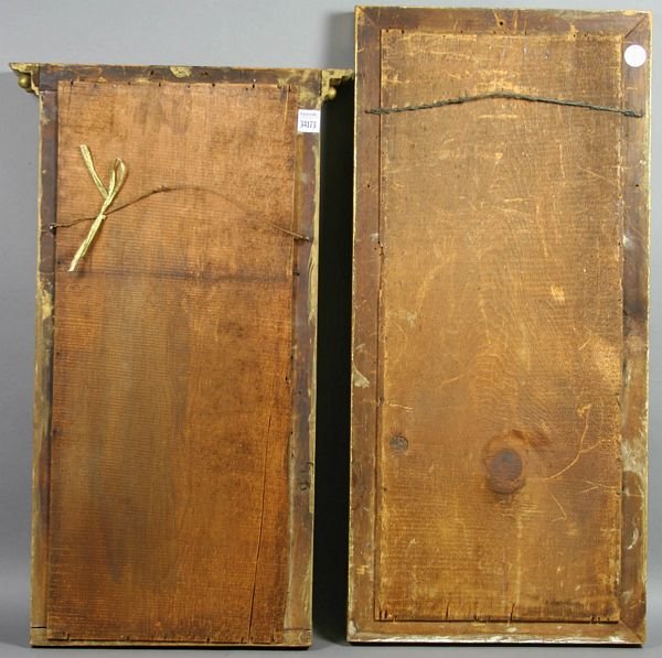 Pair of Federal Mirrors with Eglomise Panels. - 2