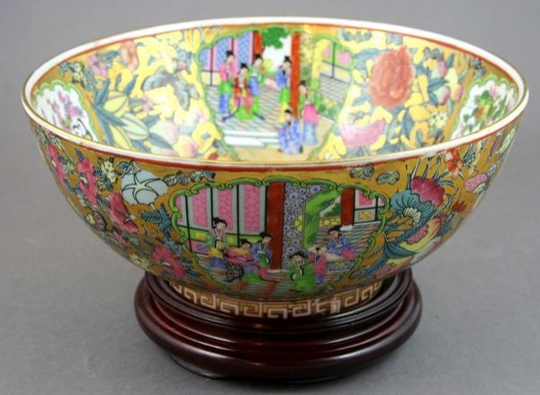 20th Century Chinese Porcelain Punch Bowl