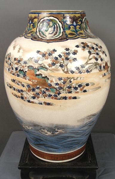 19th C. Satsuma Vase, Sgnd. - 2