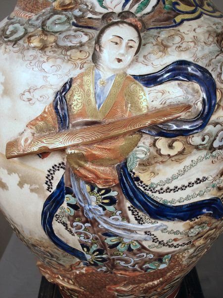 19th C. Satsuma Vase, Sgnd. - 4