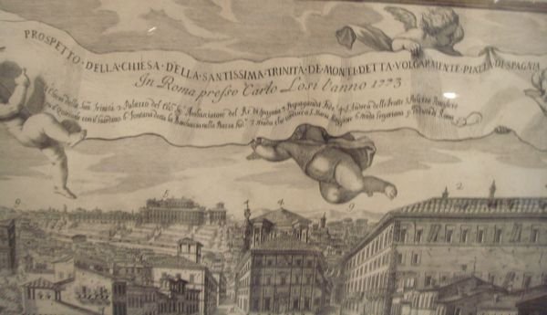 Italian Engraving, Dated 1773, Unframed. - 3