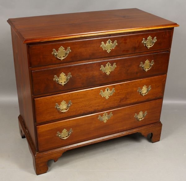 18th C. Cherry Chippendale Chest
