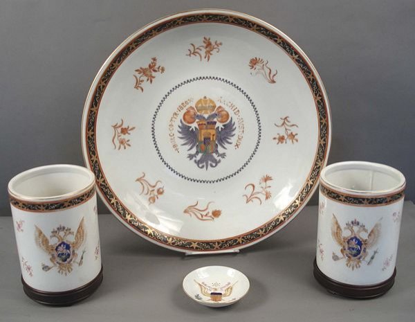 (4) Piece Austrain Chinese Export Set