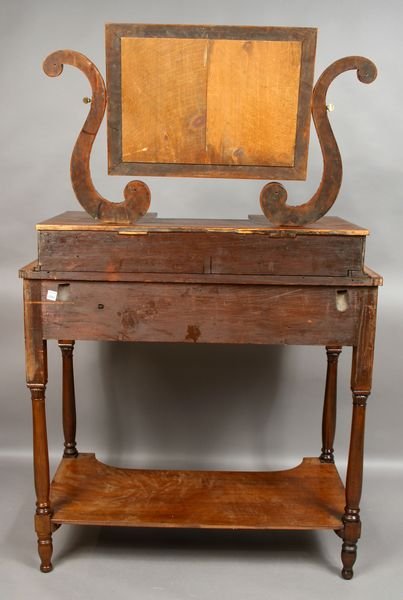 1890 Mahogany Dressing Table with Mirror - 2