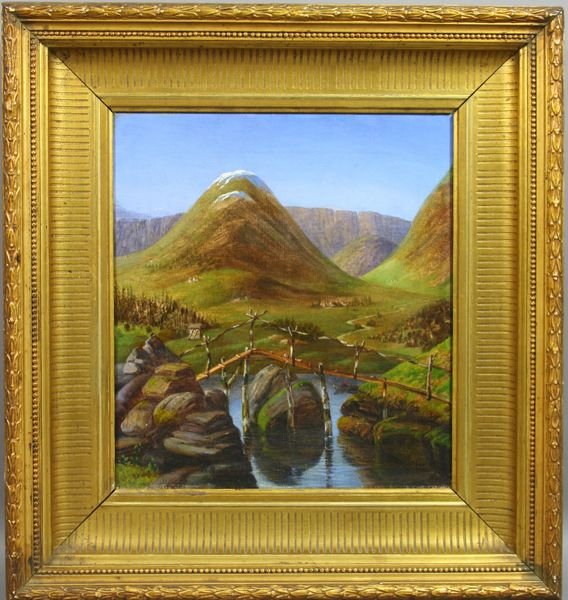 19th C., Snow Cap Mountain, O/C