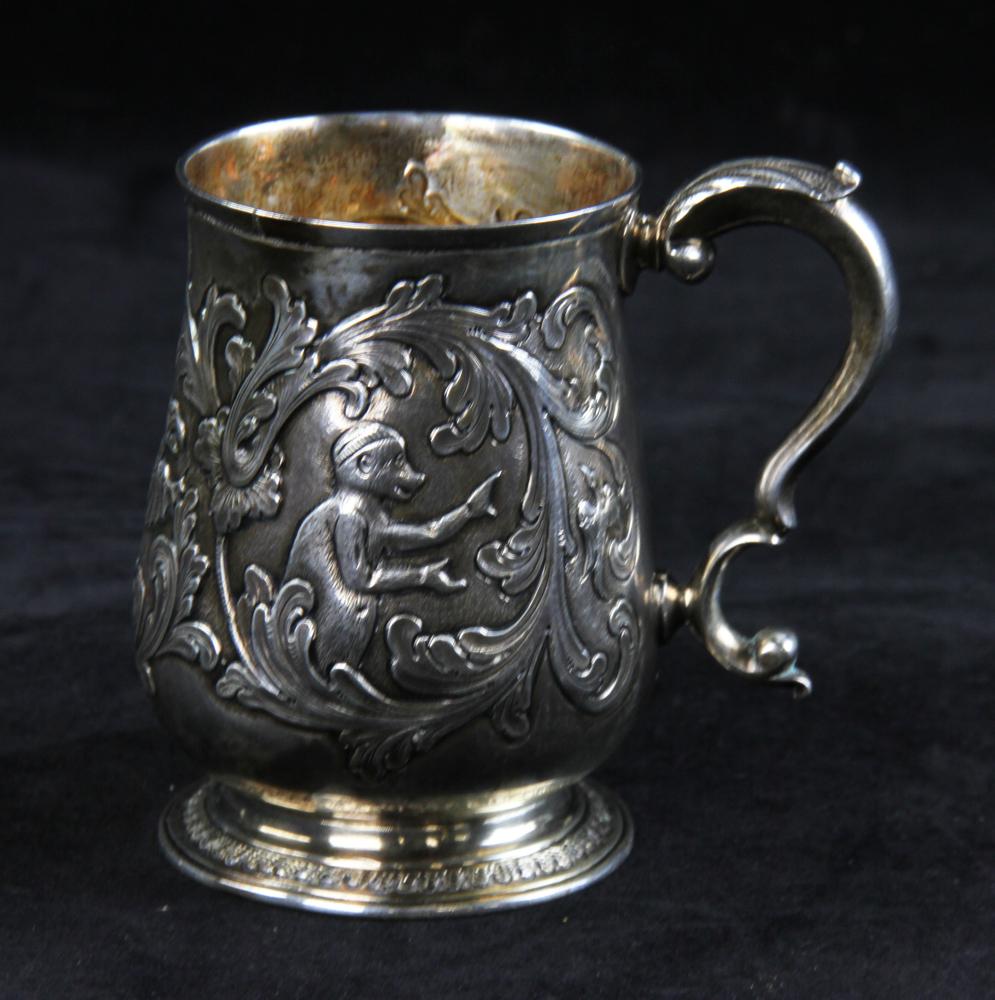 19thC English Sterling Mug, George F Pinnell (1 of 8)