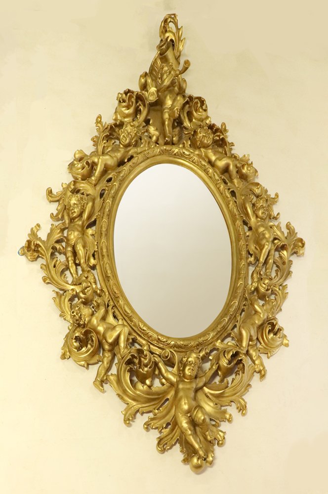 Italian Venetian Gold Decorated Mirror (1 of 9)