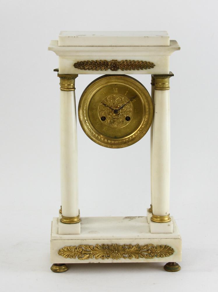 19thC French Empire Marble Clock (1 of 9)