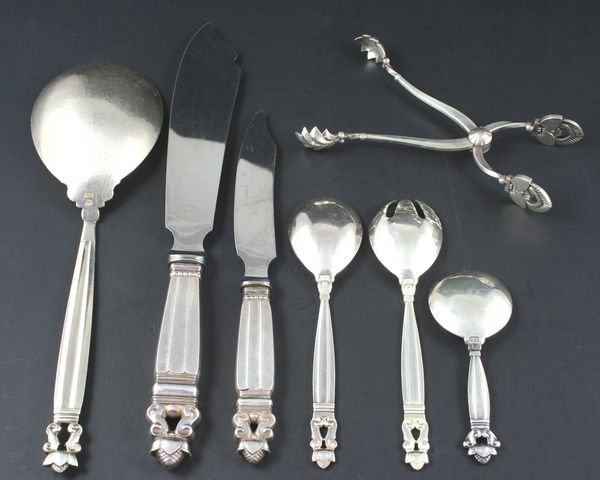 (7) Pieces of Georg Jensen Sterling Flatware - 2