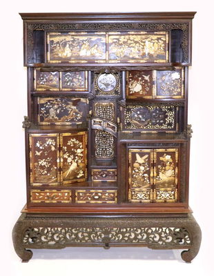 For Auction Meiji Period Japanese Six Panel Screen 52 On Dec