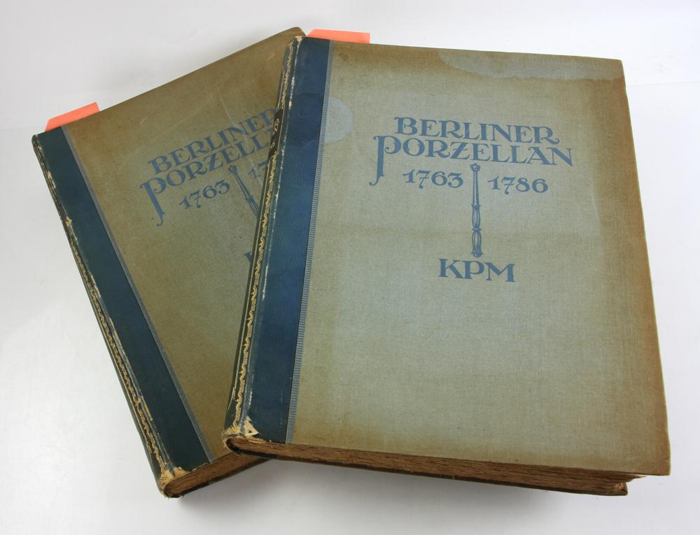 Berliner Porzellan, Two Volume Set: Berliner Porzellan: Die Manufaktur Friedrichs Des Grossen, 1763-1786, KPM, two volume set, 19" x 15". Provenance: Estate of Alfreda Rochelle-Thomas, Palm Beach, Florida.