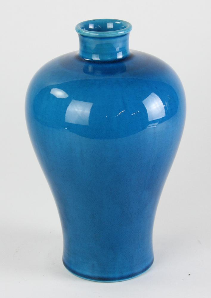 18/19thC Chinese Light Blue Glazed Mei Vase (1 of 7)