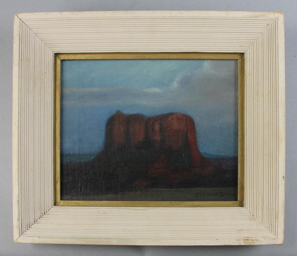 Maynard Dixon, Desert Landscape, Oil on Board (1 of 4)