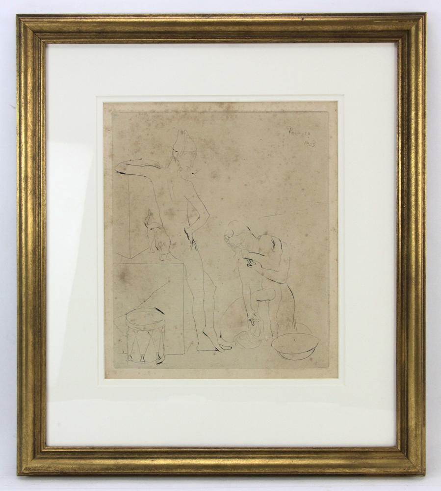 Pablo Picasso, Le Bain, Drypoint Etching (1 of 8)