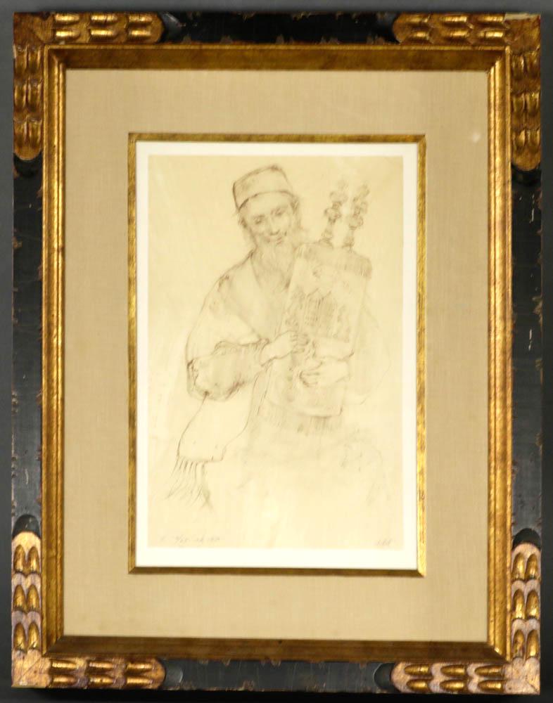Edna Hibel Rabbi Holding the Torah Print (1 of 5)