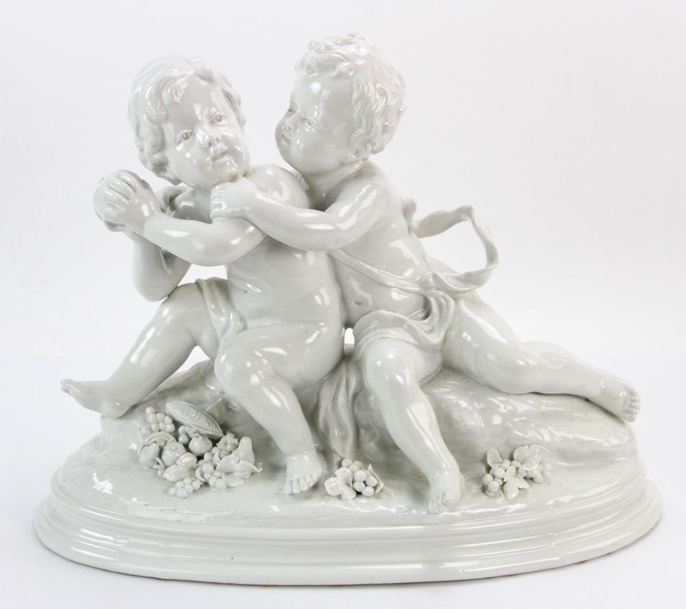Porcelain Figure with Puttis (1 of 8)
