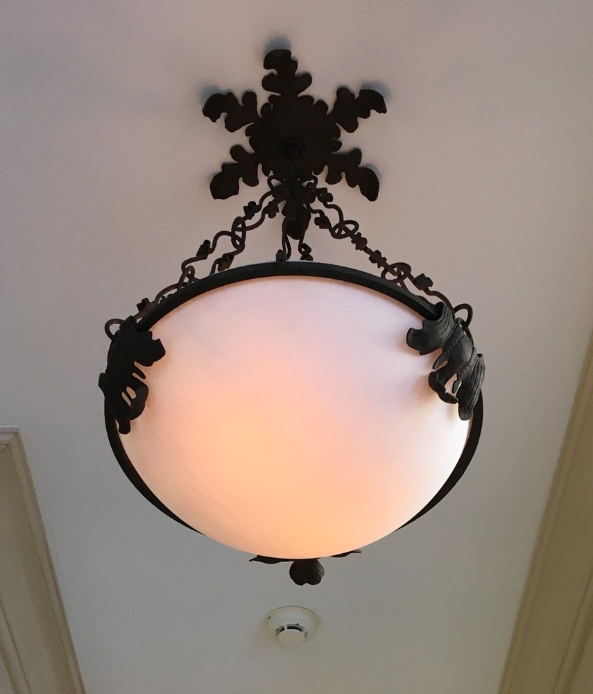 Wrought Iron Hanging Fixture (1 of 1)